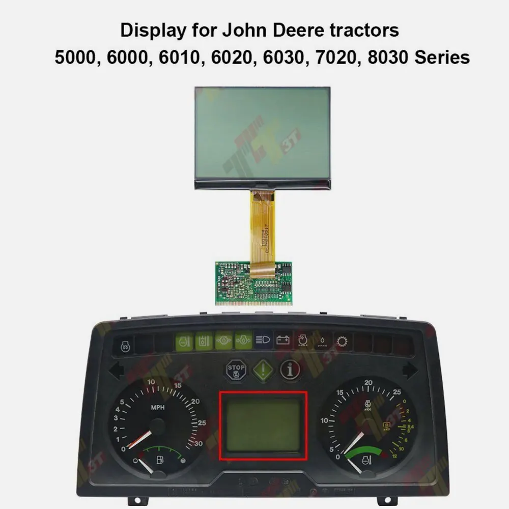 New LCD Display FOR John Deere Tractors Instrument Cluster Pixel Missing Repair