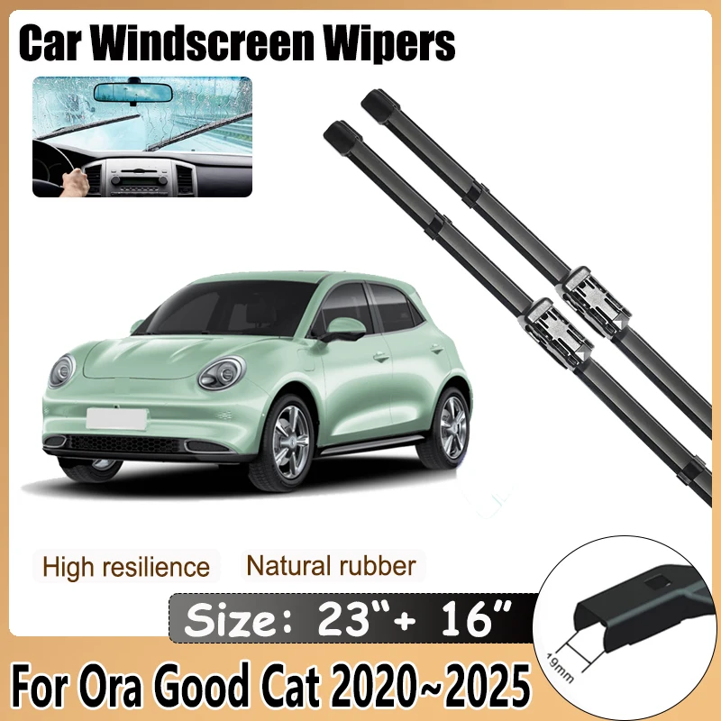 

Car Wiper Blade For Ora Good Cat GT Haomao GWM Ora 03 2020~2025 Rubber Strip Wipe Cleaning Brushe Protect Windshield Accessories