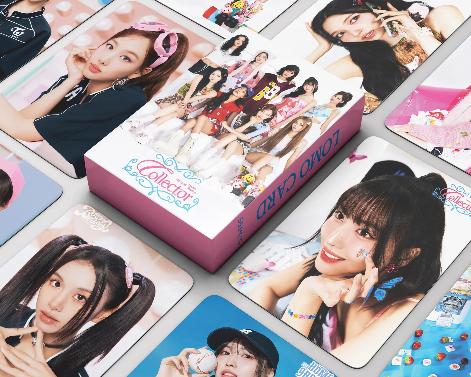 55pcs/set Kpop Idol Lomo Cards TWICE Photocards Collector Photo Card 2025 Season's Greetings Postcard for Fans Collection