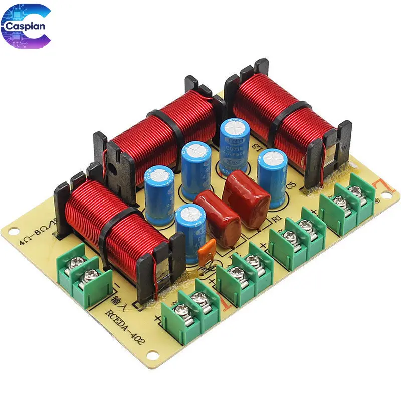 HiFi speaker divider, one high, one medium, two low frequencies, four channel splitter board,solder free DIY home audio system