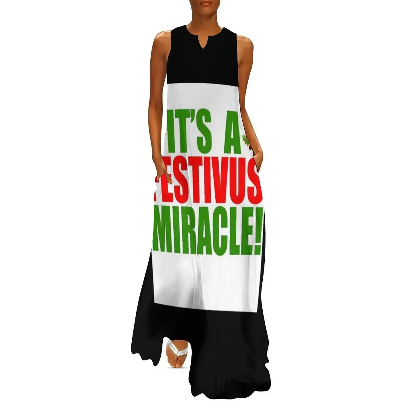 

Its A Festivus Miracle Classic Long Dress Bride dresses womans clothing Dress