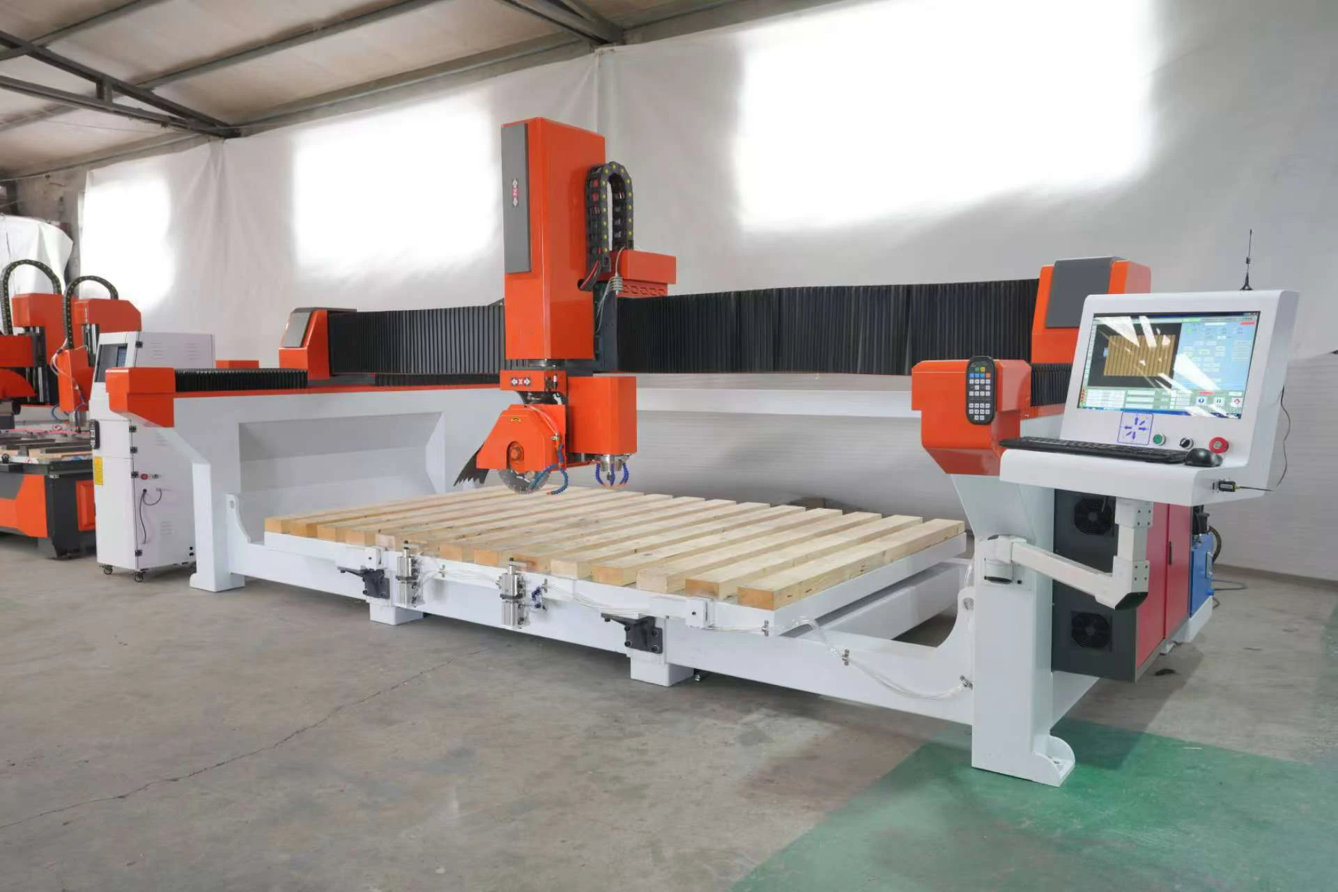 Cutting Machine Bridge Saw Machine Automatic Stone Cnc Model Rotate Head for Marble Granite
