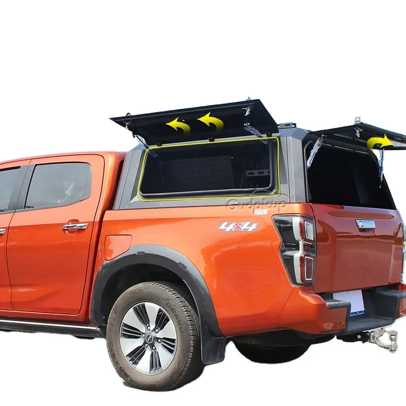 

4x4 Offroda стальной жесткий верхний грузовик hilux навес для бортовой кровати с уличной кухонной полкой toyota tundra hilux
