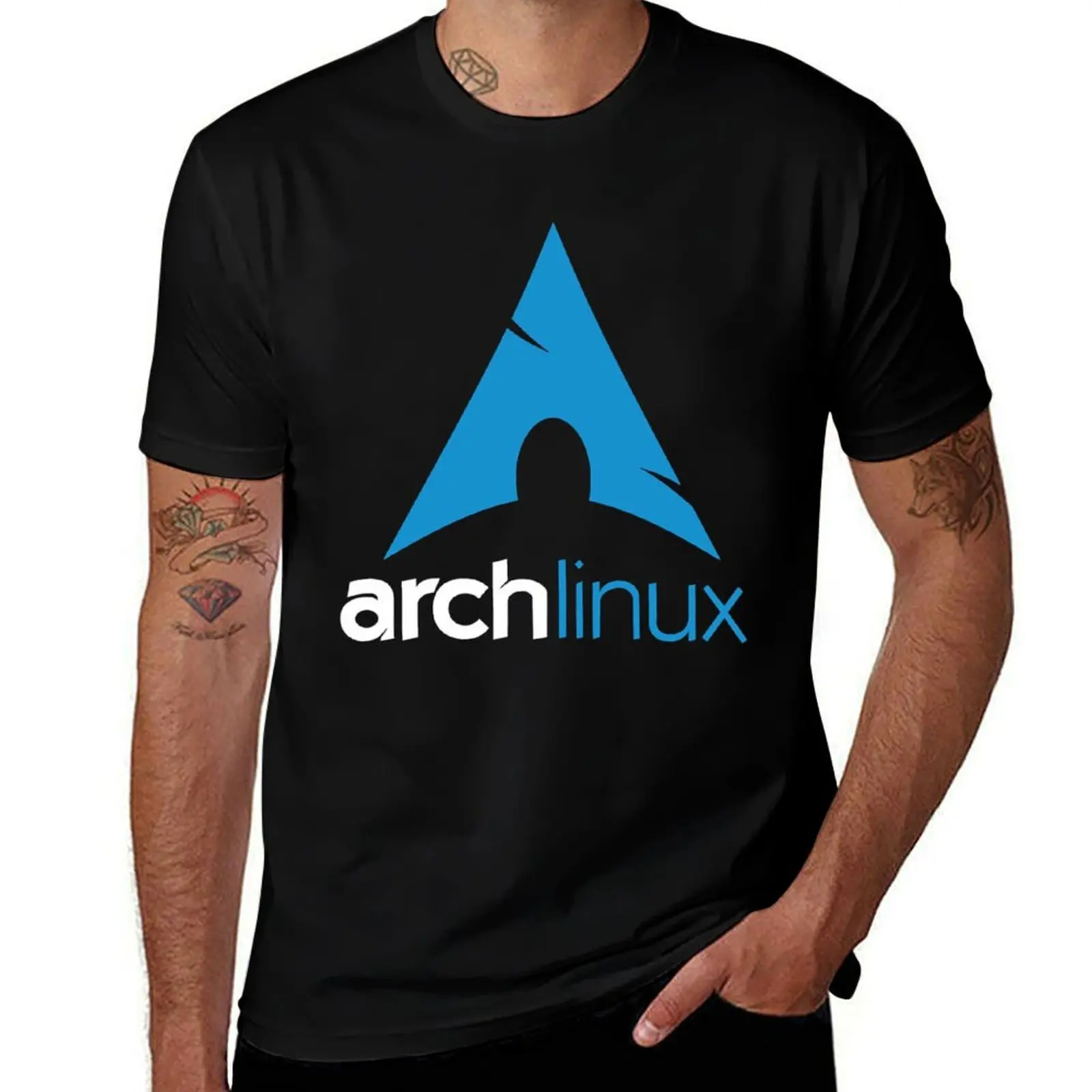 arch linux design T-Shirt Dry Fit Athletic Short Sleeve Shirt T-Shirt