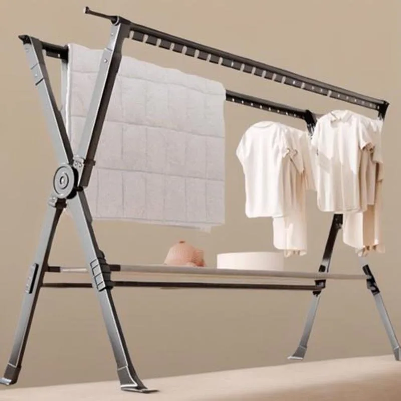 Convenient Non Slip Clothes Hanger Thick Adjusable Space Saving Clothes Drying Rack Bathroom Skirt Arara De Roupa Furniture