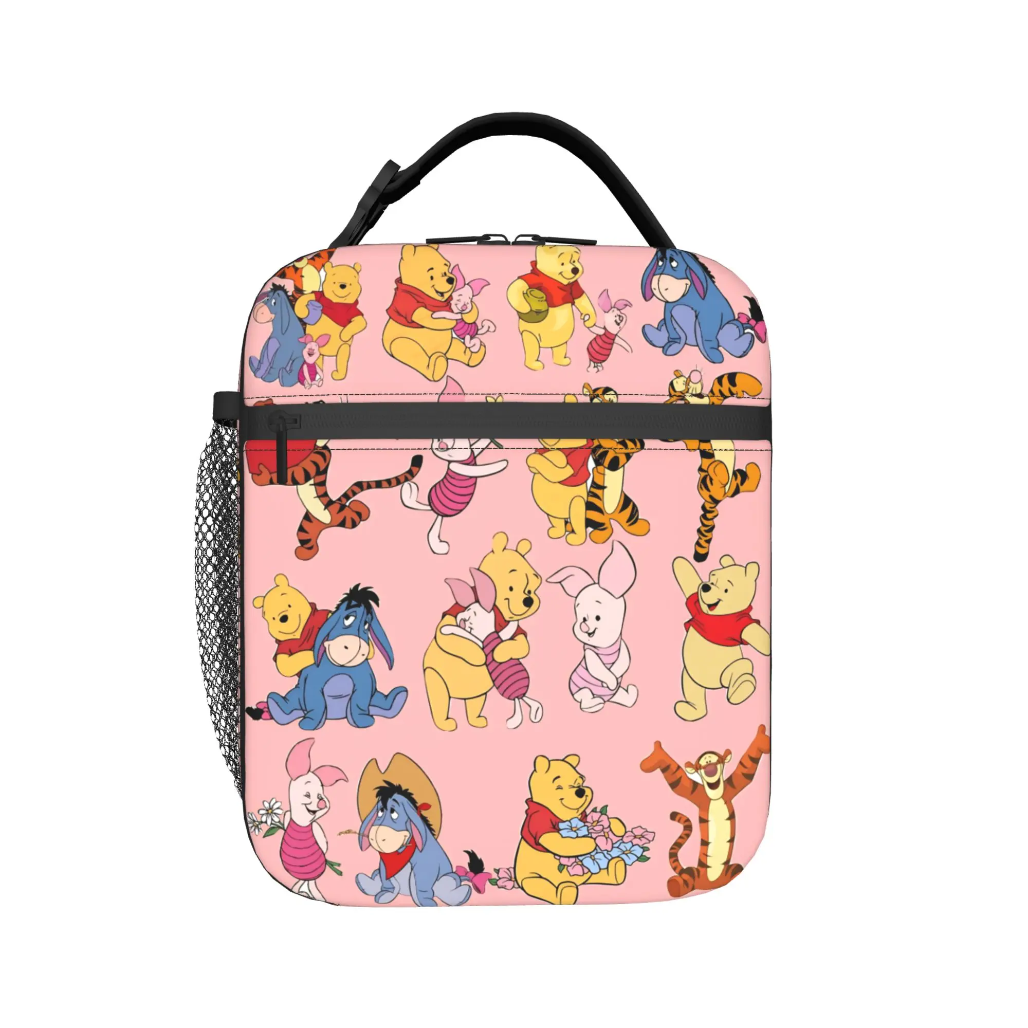 Cartoon W-Winnies the P-Pooh Lunch Bag For Girl Boy  School Print Lunch Box Casual Waterproof Tote Food Bags