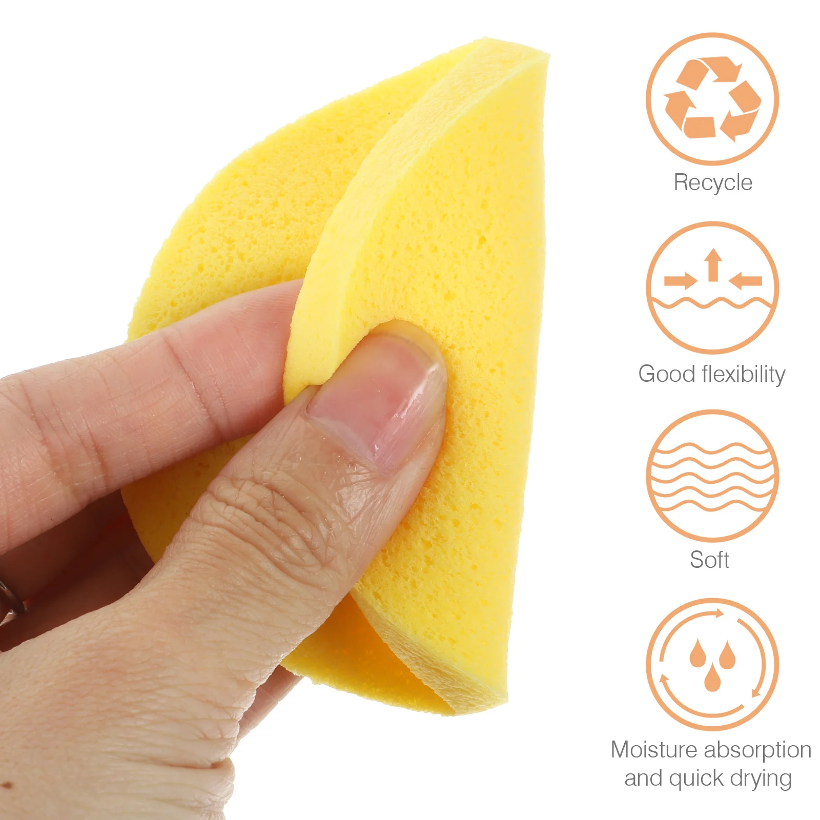 

144pcs Facial Sponge 12 Packs Yellow Cleansing Compressed Face Cleaning Puff Puff for Face Travel Size Skin Pad Woman