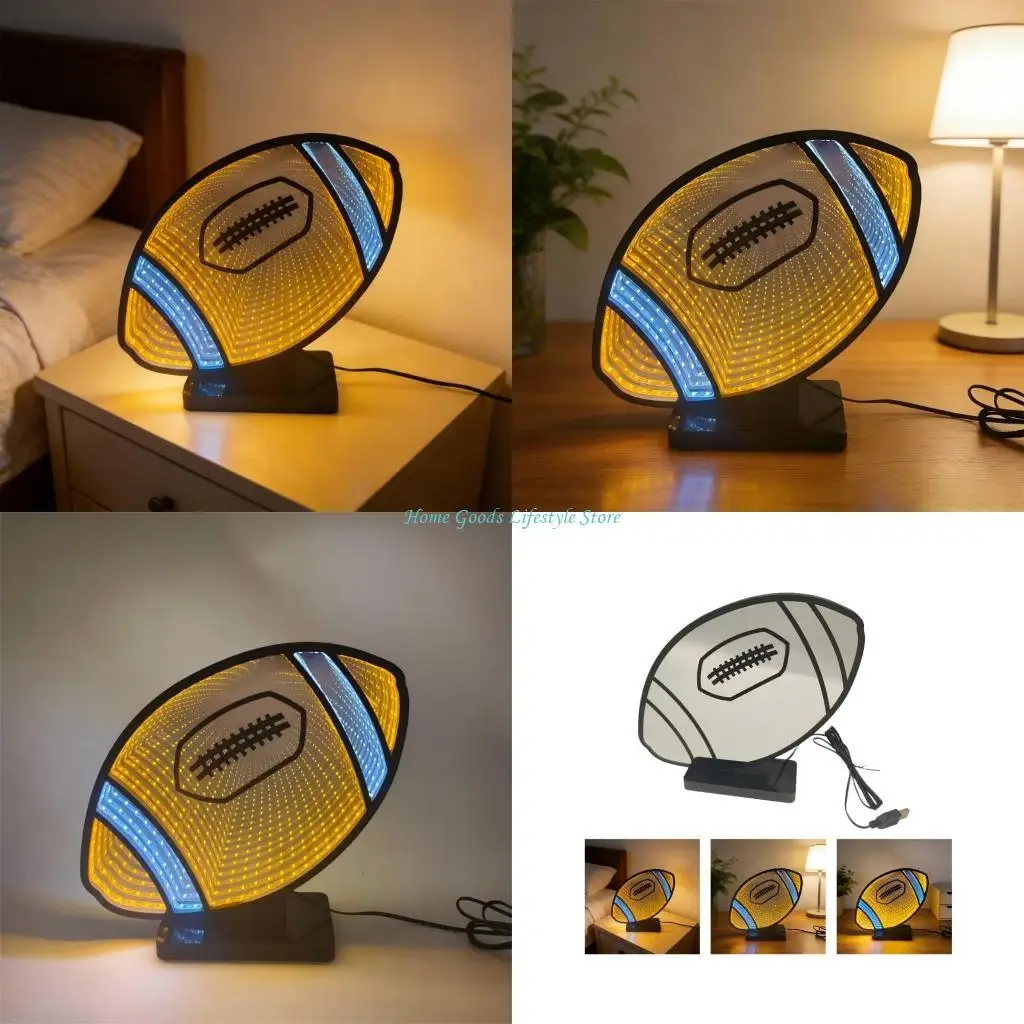 E74E Ball LED Festival Light with Layered Mirror Effect Infinitely Mirror Tunnel Light for Home Decoration Lighting