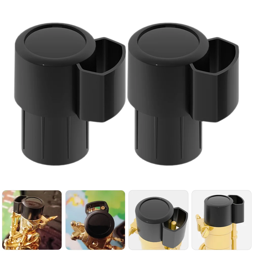 

2 Pcs E Flat B Alto Tenor Saxophone Instrument Bent Neck Plug Prevent Keys from Bumping Accessories 2pcs End Cap Plastic Parts