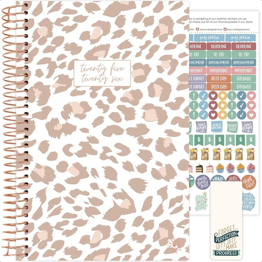 

20252026 Academic Year Daily July 2025 July 2026 A5 Weekly and Monthly Calendar Agenda Organizer Book with Stickers 5.5" x 8.2