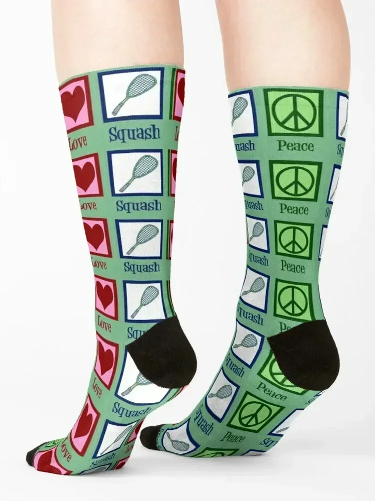 Peace Love Squash Socks Children's hiking Heating sock gifts Men's Socks Luxury Women's