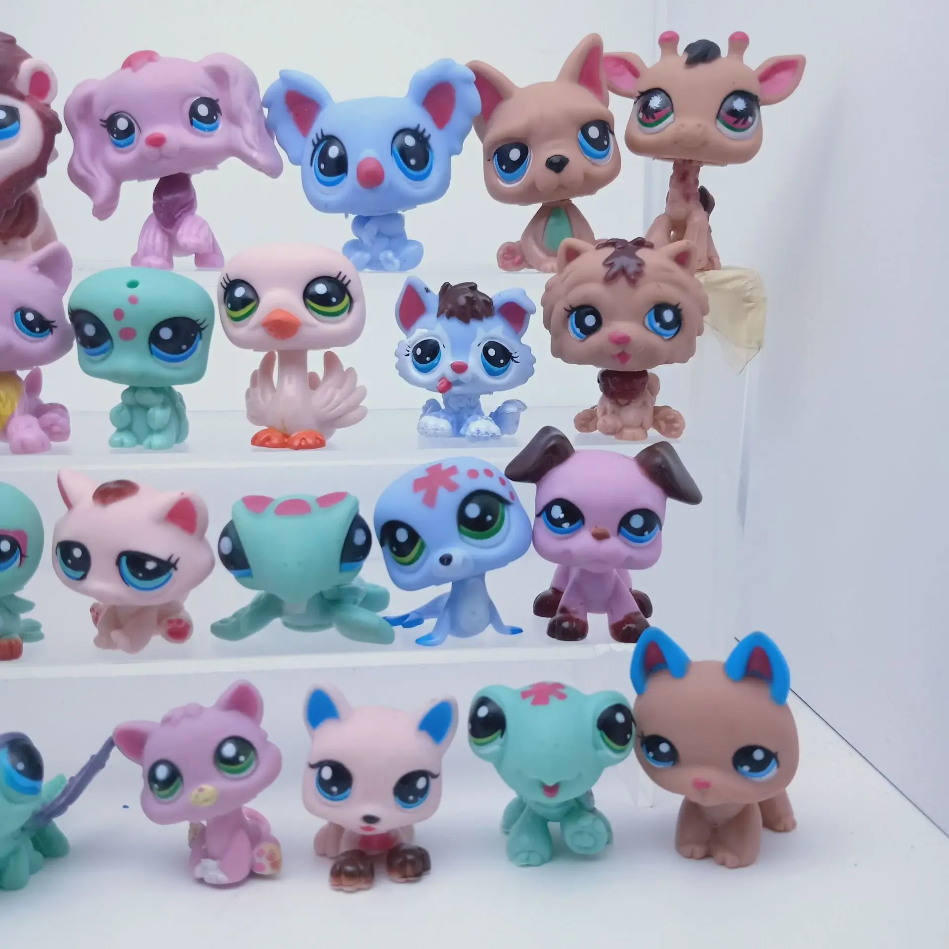 Pet Dolls Shop brinquedos de coleção, animais mágicos, cão, gato, figuras modelo, bonecas para crianças, presente, 4-7cm, 24 peças, conjunto