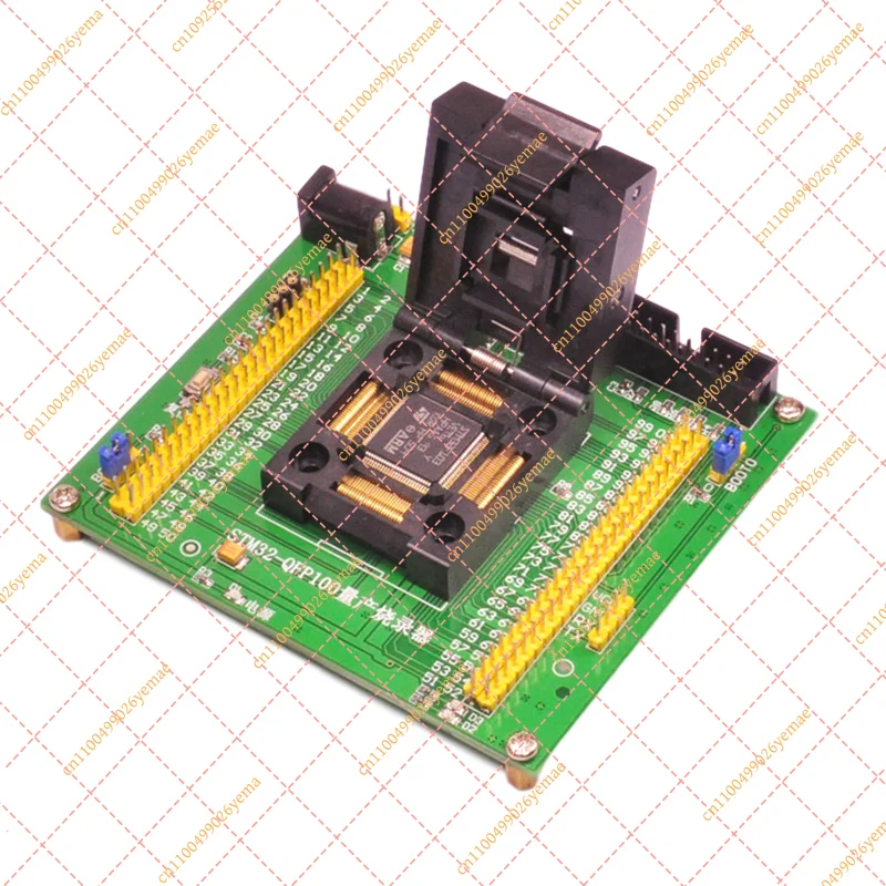 socket-di-programmazione-stm32-lqfp100-con-passo-da-05-mm-strumento-per-download-e-burn-in-per-produzione-di-massa-qfp100