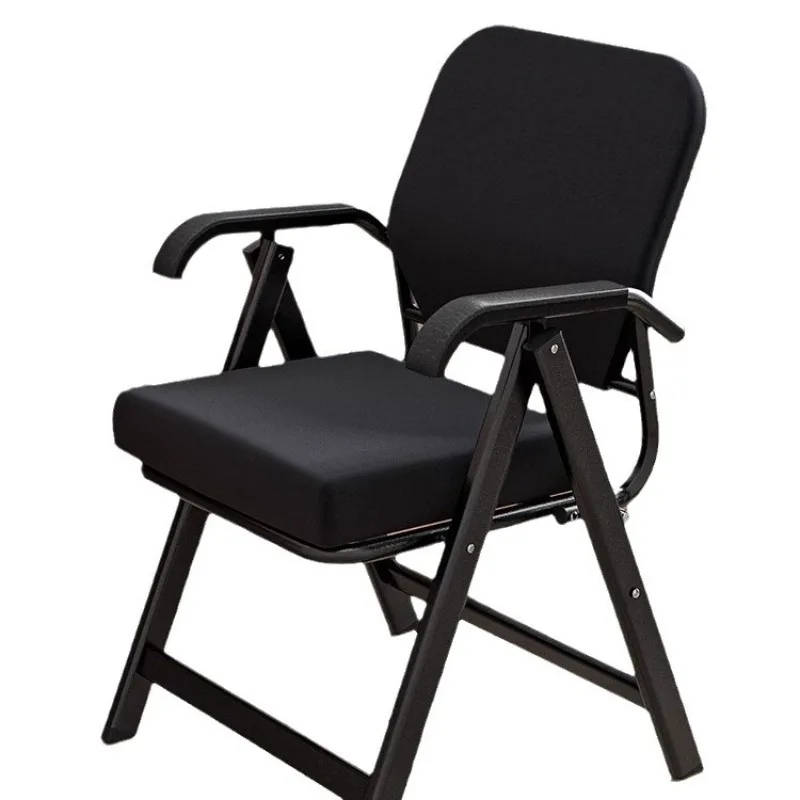 كرسي قابل للطي كرسي خلفي للترفيه المنزلي مريح كرسي مكتب قابل للتنفس كرسي الواجبات المنزلية #2