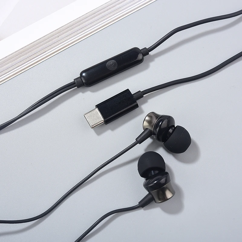 Type C Earphone For Motorola Edge S40 S30 Pro Razr 40 Ultra In Ear USB C Wired Headphone Earbud With Microphone For Moto X30 X40