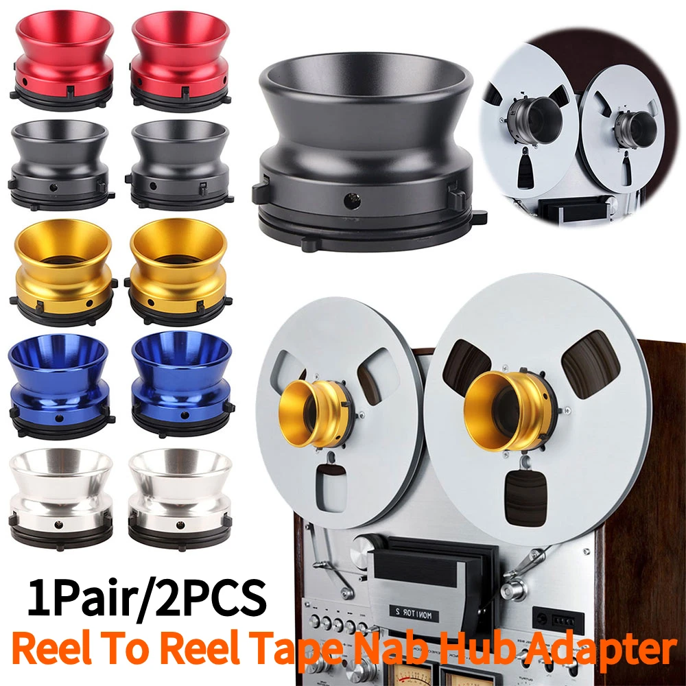 1 زوج/2 قطعة بكرة إلى بكرة الشريط Nab مهايئ توزيع NAB مهايئ توزيع مصقول سبائك الألومنيوم فتاحة ل Studer ReVox Akai Teac