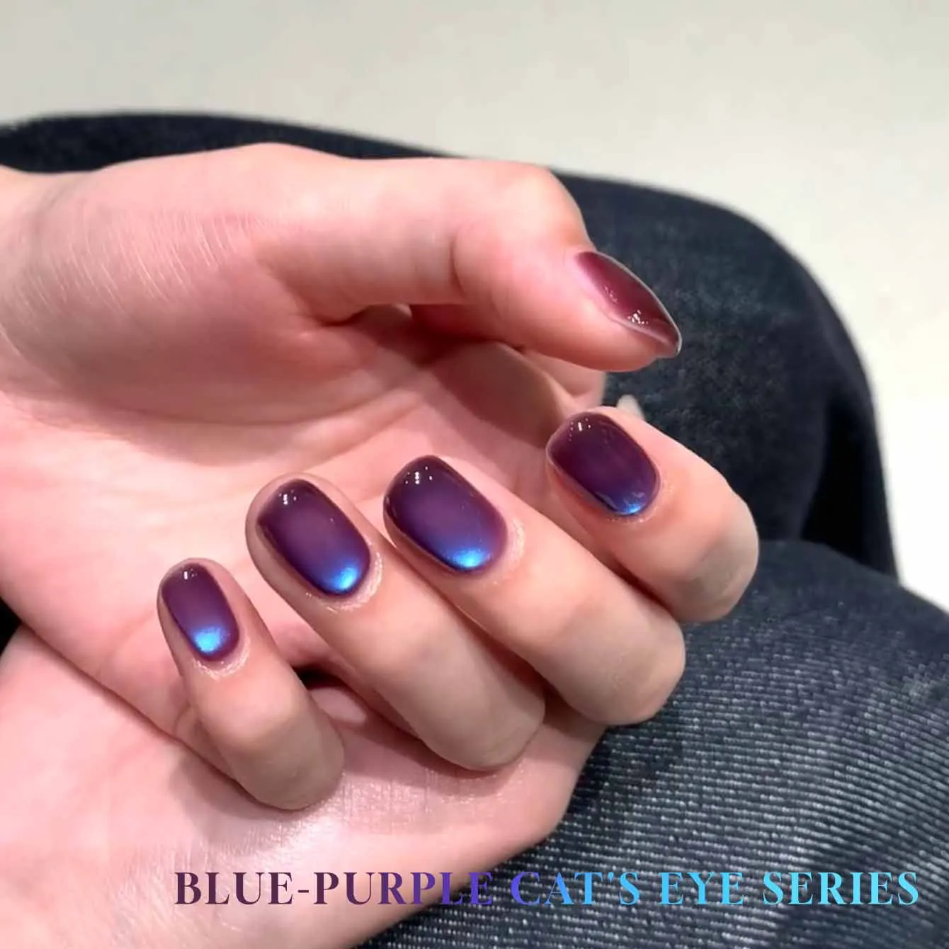 เจลทาเล็บแม่เหล็กสีฟ้า MN 1-8 ชิ้น 12 มล. สีฟ้าอมม่วง สีฟ้าเบอร์รี่แช่แข็ง สำหรับทำเล็บเจลแม่เหล็ก สีฟ้า สีม่วง อุปกรณ์ทำเล็บ ศิลปะบนเล็บ