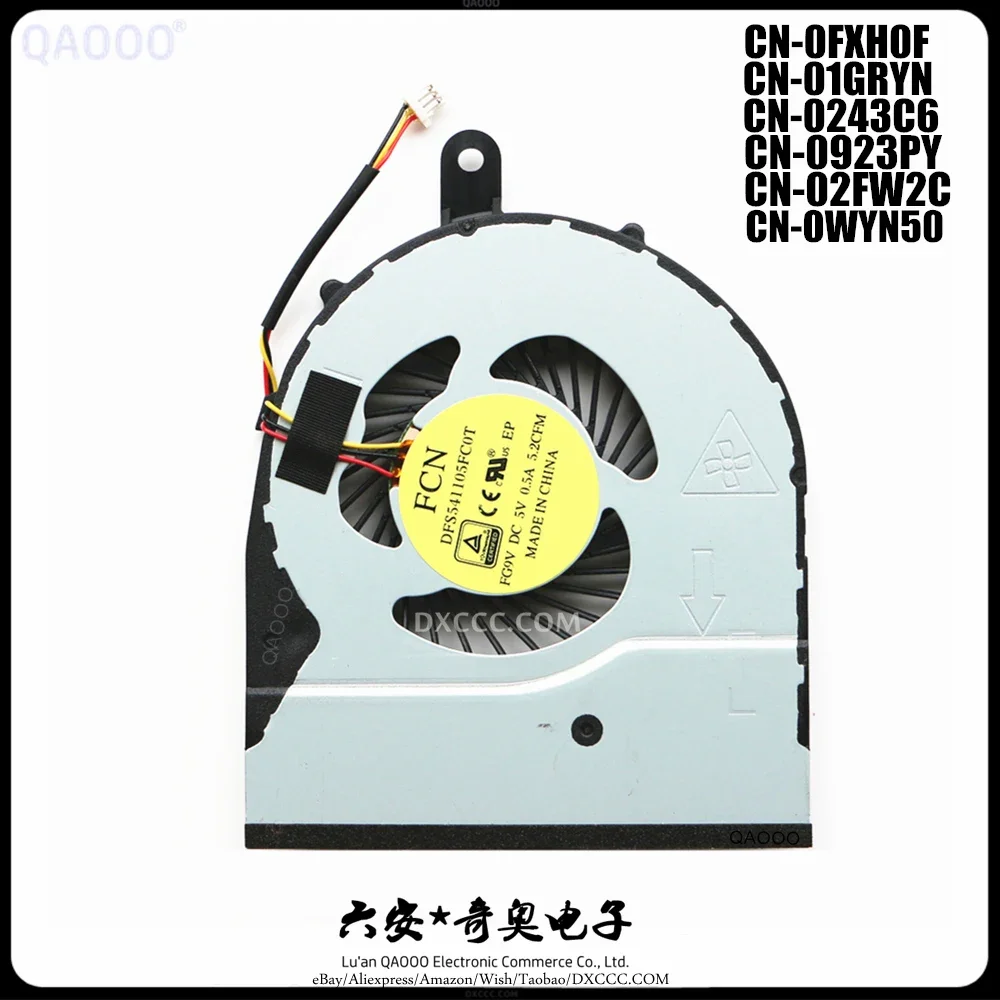 CN-0HXH0F LAPTOP Fan For DELL Inspiron 5458 5459 5558 5559 5755 5758 Vostro 3459 Vostro 3558 Vostro 3559 CPU Cooling Fan
