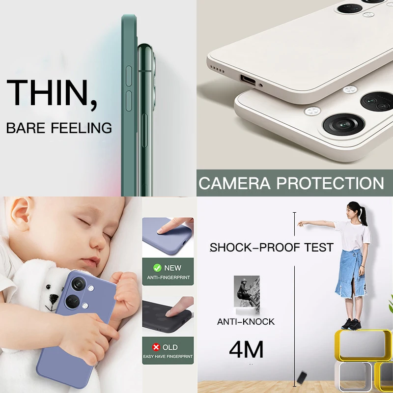For OnePlus Nord 3 5G Case Luxuly Square Liquid Silicone Phone Cases For OnePlus Nord 3 5G Back Cover For One Plus Nord3 5G