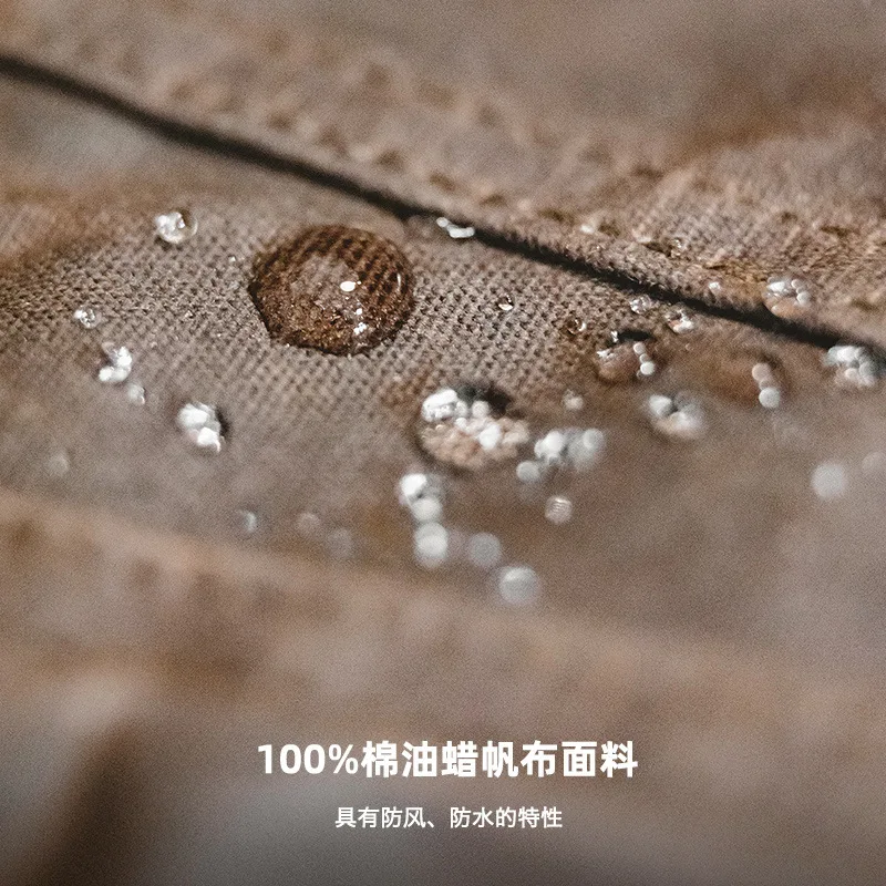 Madden Workwear الأمريكية الرجعية يلوستون الثقيلة قماش الشمع سترة عامي الكاكي الصيد دعوى الشمع معطف الرجال الربيع والخريف #3