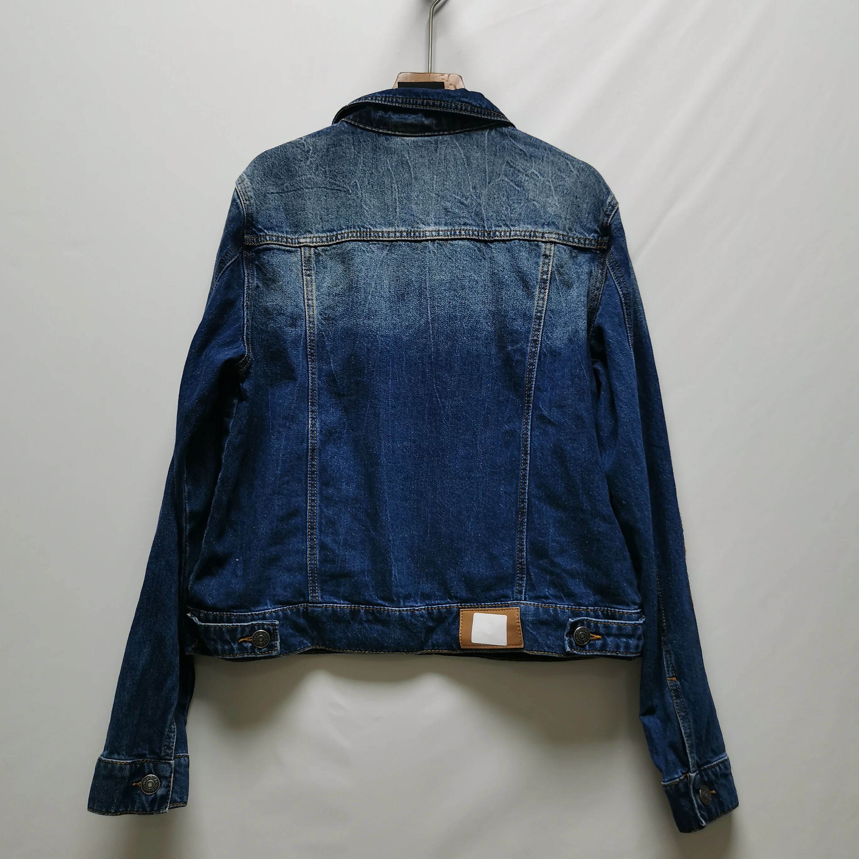 Dシリーズ レディース ファッション 重刺繍 スパンコール デニムジャケット 春秋 コットン ロング丈 アウター 襟付き