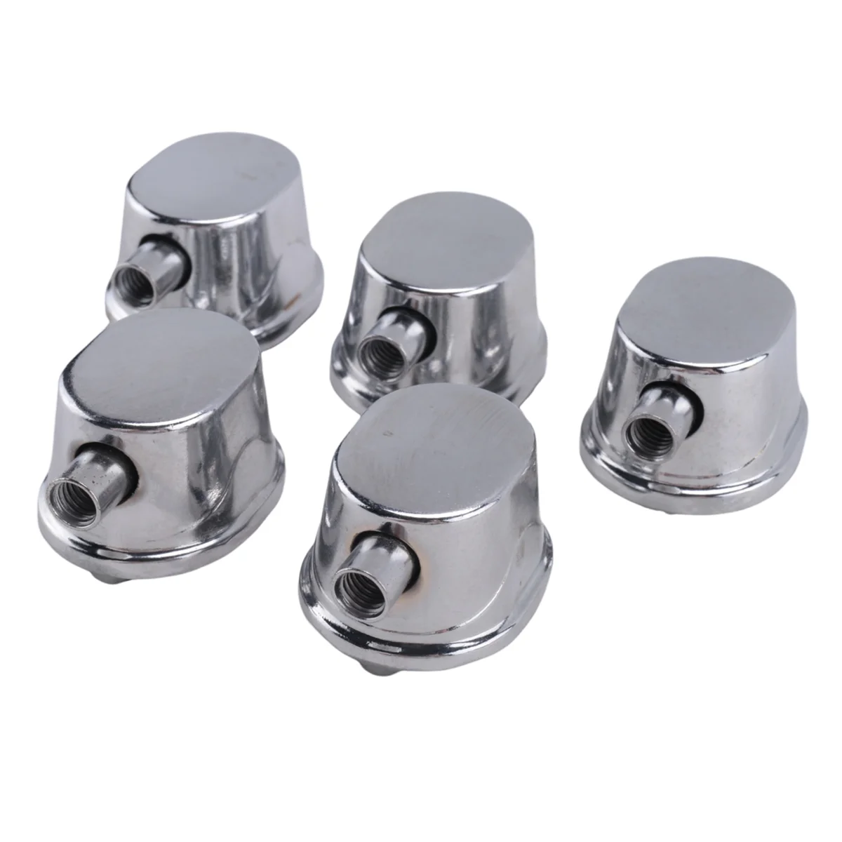 5PCS Silver Alloy Drum Kit Rectangular Claw Hook Lug Single End Drum Percussion Accessory Replacement Parts