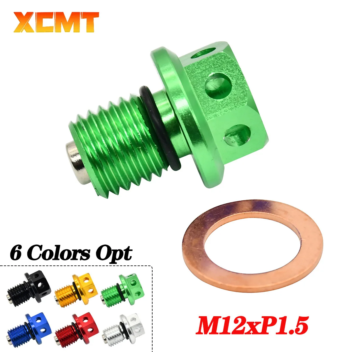 

M12xP1.5 Magnetic Oil Drain Plug Bolt Screw For Yamaha YZ400F YZ426F WR400F WR426F YZ80 YZ100 YZ125 YZ250 YZ400 YZ465 YZ490