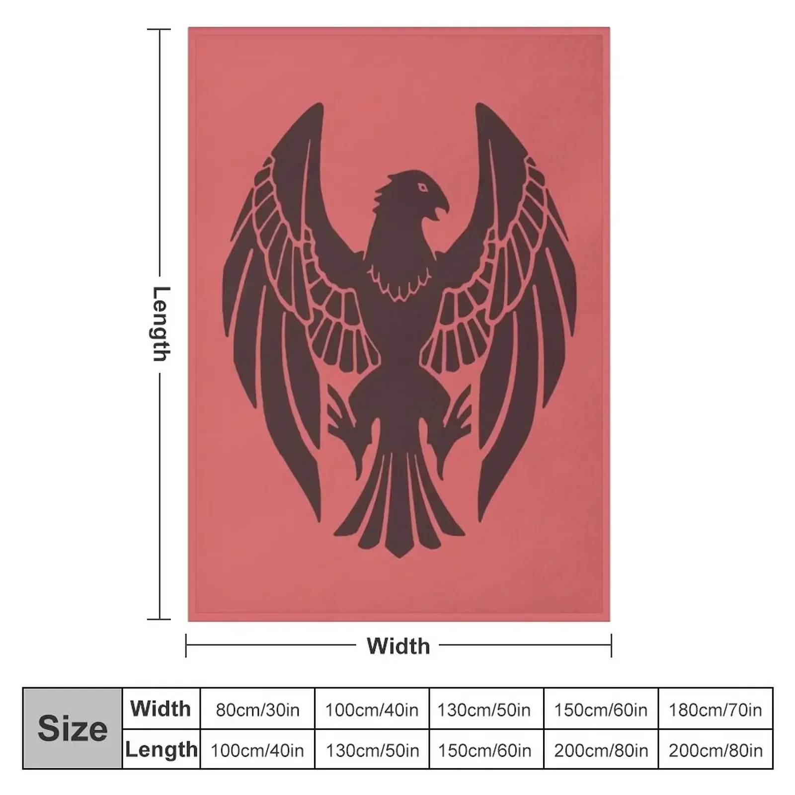 Fire Emblem?: Three Houses - Black Eagles Emblem [Colored] Throw Blanket Large Decorative Throw Blankets