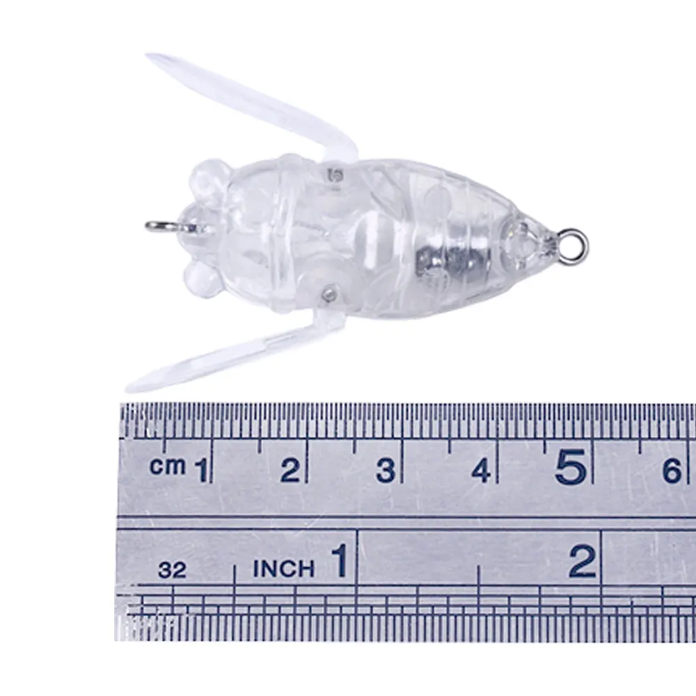 Cuerpos flotantes para señuelos de superficie – Cigarra 4 cm sin pintar - imagen 4
