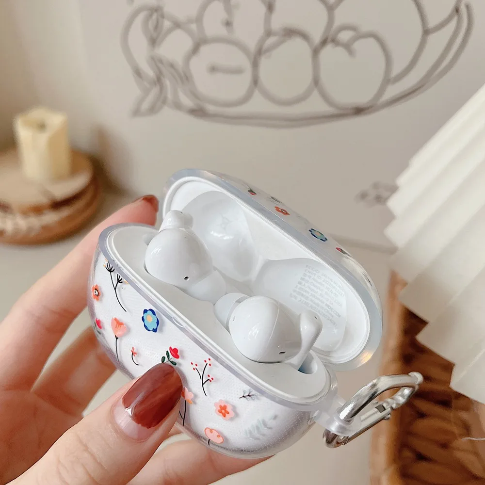 لطيف زهرة رائد فضاء حالة سماعة واقية ل شاومي براد 3 ، لينة غطاء صندوق الشحن شفافة ، TWS براعم 3