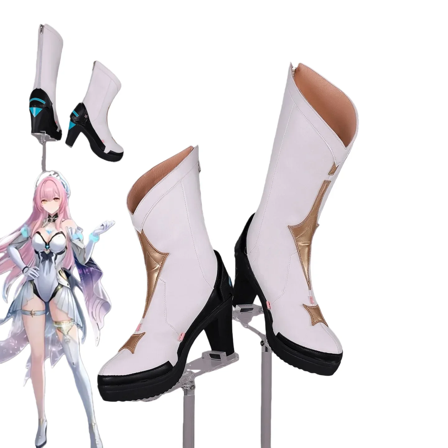 Wuthering Waves Aemeath High Heels Cosplay Game Shoe  Accessories Props Anime Fleet Snowfluff for Woman Costume Matching Shoes