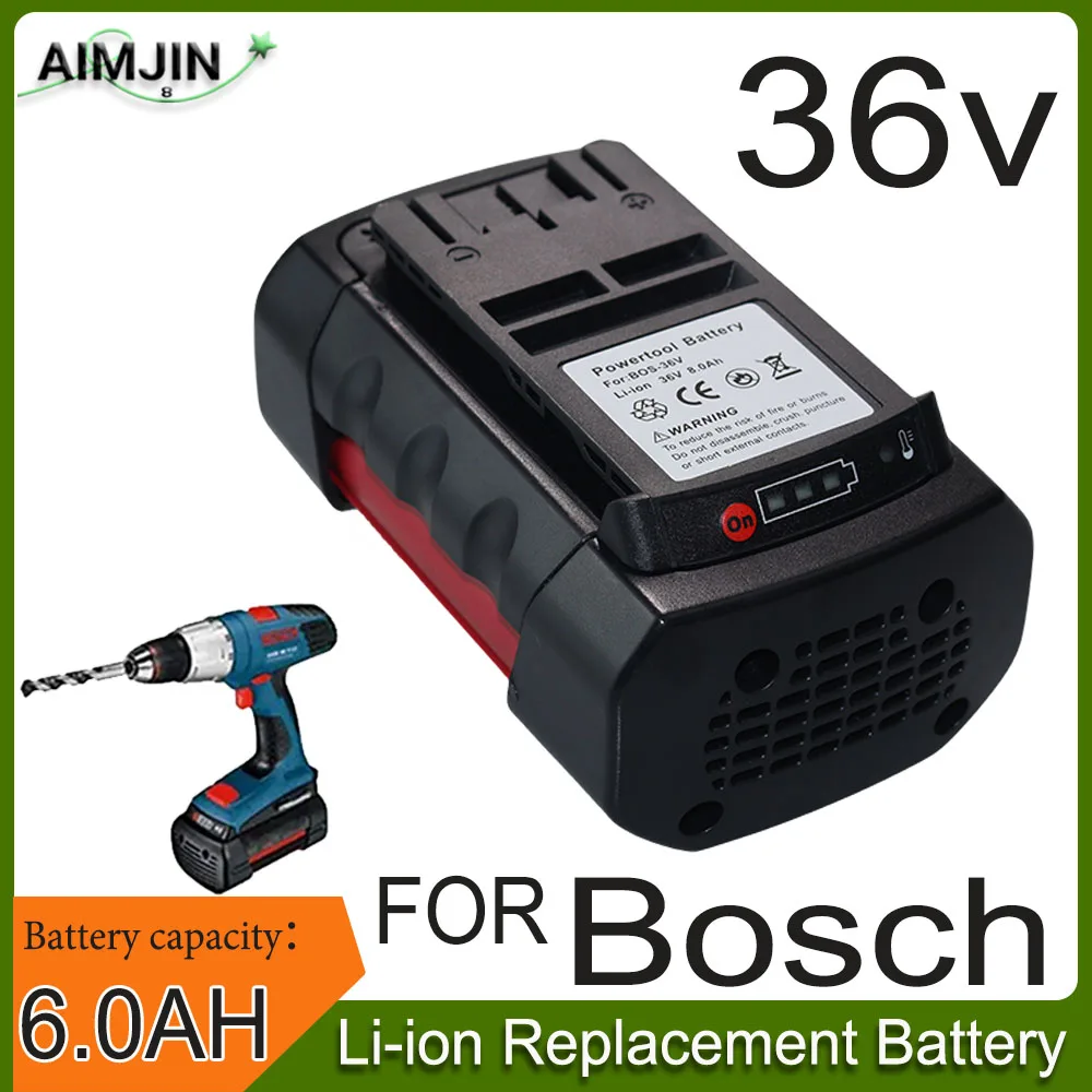 

For Bosch 36V 6000mAh Li-ion Replacement Battery D-70771 2607336003 2607336108 BAT836 BAT840 BAT810 Power Tool Battery