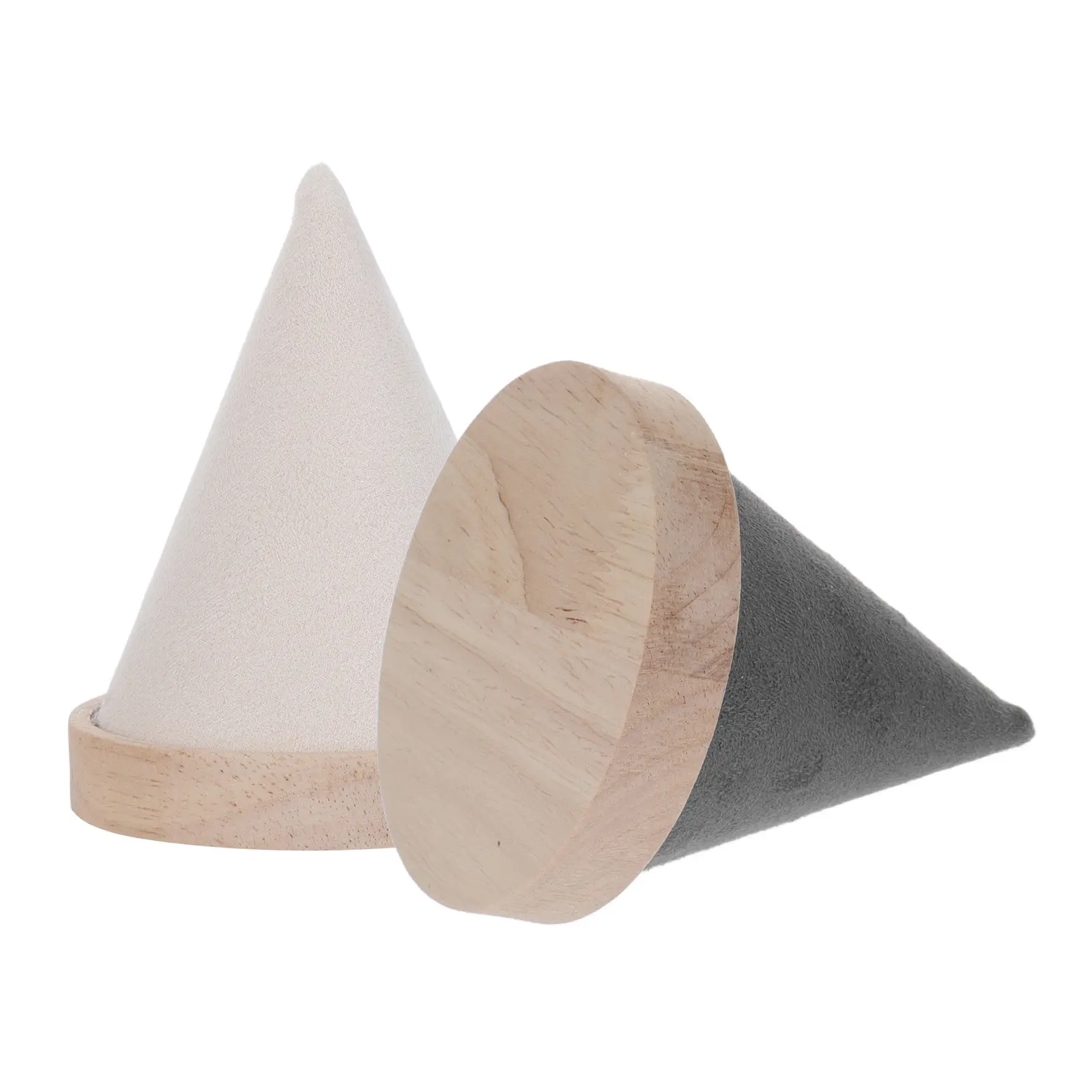 

Набор из 2-х конусных подставок для браслетов: элегантный настольный держатель для ювелирных изделий для розничных магазинов, туалетных столиков, органайзер для часов и колец, прочный и надежный.