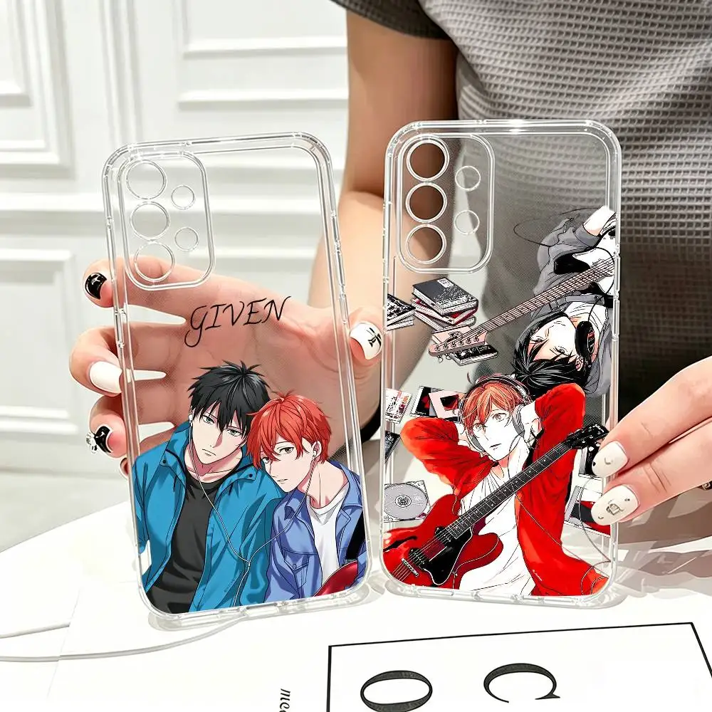 BL Japanese Anime Given Cute  Phone Case For Samsung S25,S24,S21,S22,S23,S30,Ultra,S20,Plus,Fe Transparent Cover