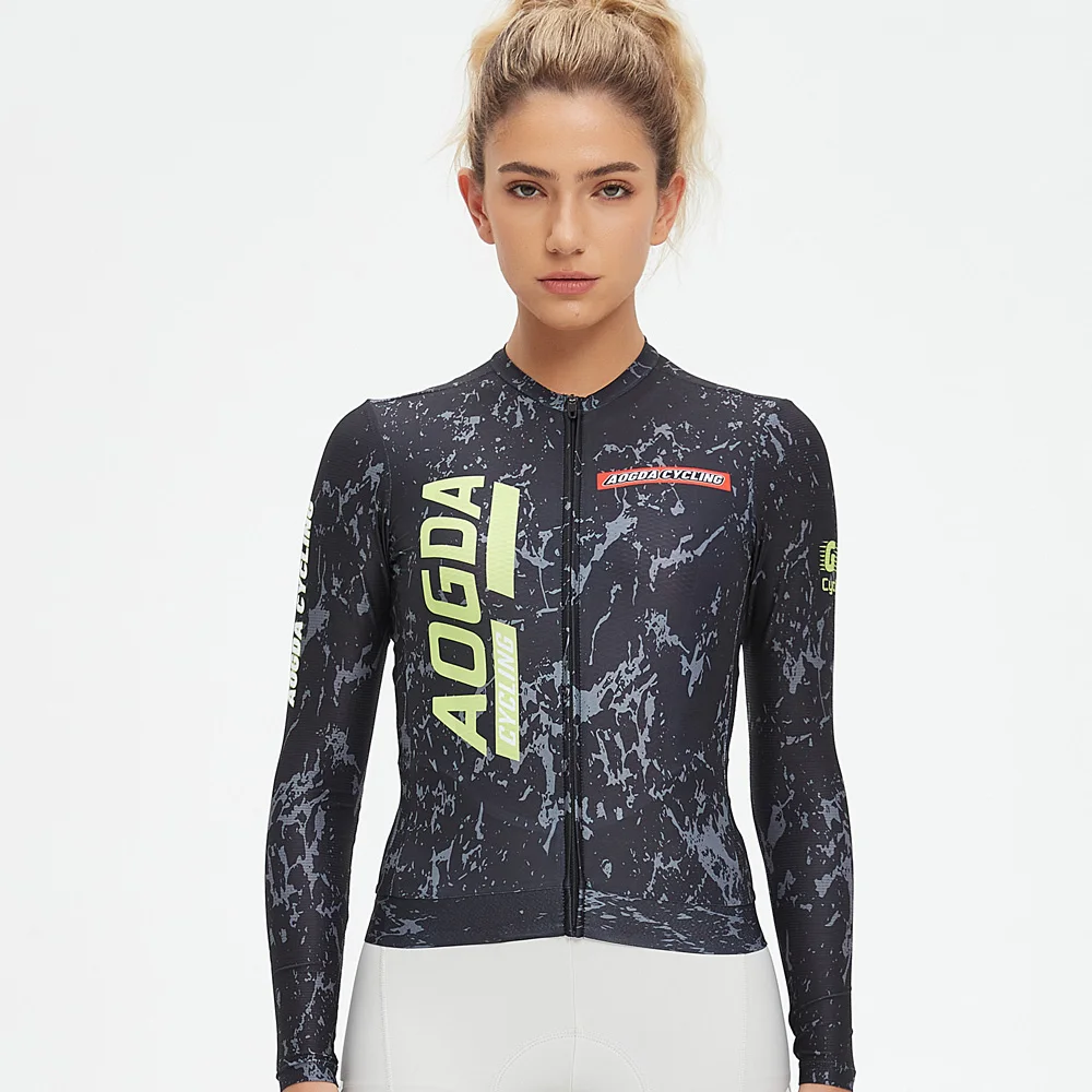 

AOGDA Areo Pro Team Cycling Jersey Short Sleeve Road Bike Shirts Lightweight Breathable Bicycle Jersey Cycling Clothing Women