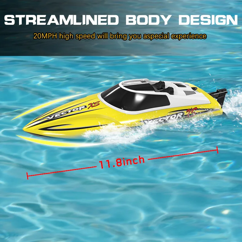 

Orans 795-4 Mini Remote Control Boat High-Speed Electric Toy Ship Durable Crash Resistant RC Boat Model For Kids And Adults
