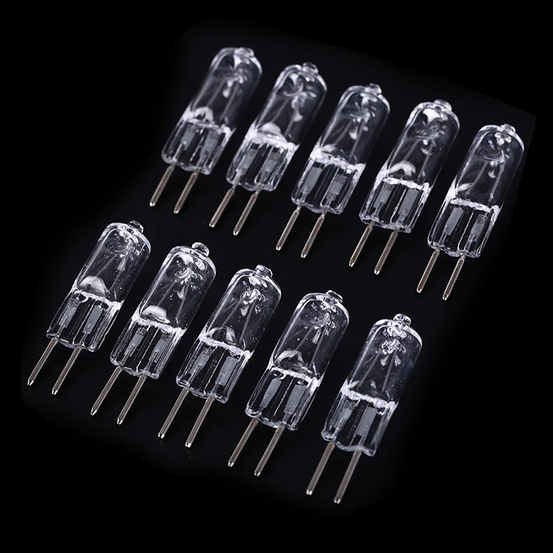 

5pcs Halogen Lamp Beads G5.3 220V 35W 50W Halogen Bulbs Crystal Light Machine Work Lamp Yellow Light Color Clear Bulbs Whosesale