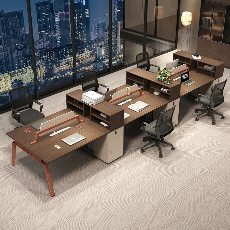 

Unique Reading Office Desk European Secretary High Quality Light Luxury Office Desk Designer Conference Metal Bureau Furniture