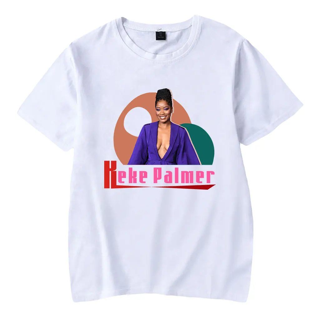 Keke Palmer Tshirt Unisex Crewneck Short Sleeve Men Women T-shirt  Casual Style American Pop Star Fashion Clothes