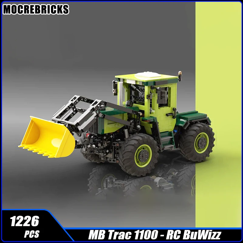 MOC-142984 With Front Ioading Tractor MB Trac 1100 Building Block Technology Assembly Model Brick Toy Children's Christmas Gifts