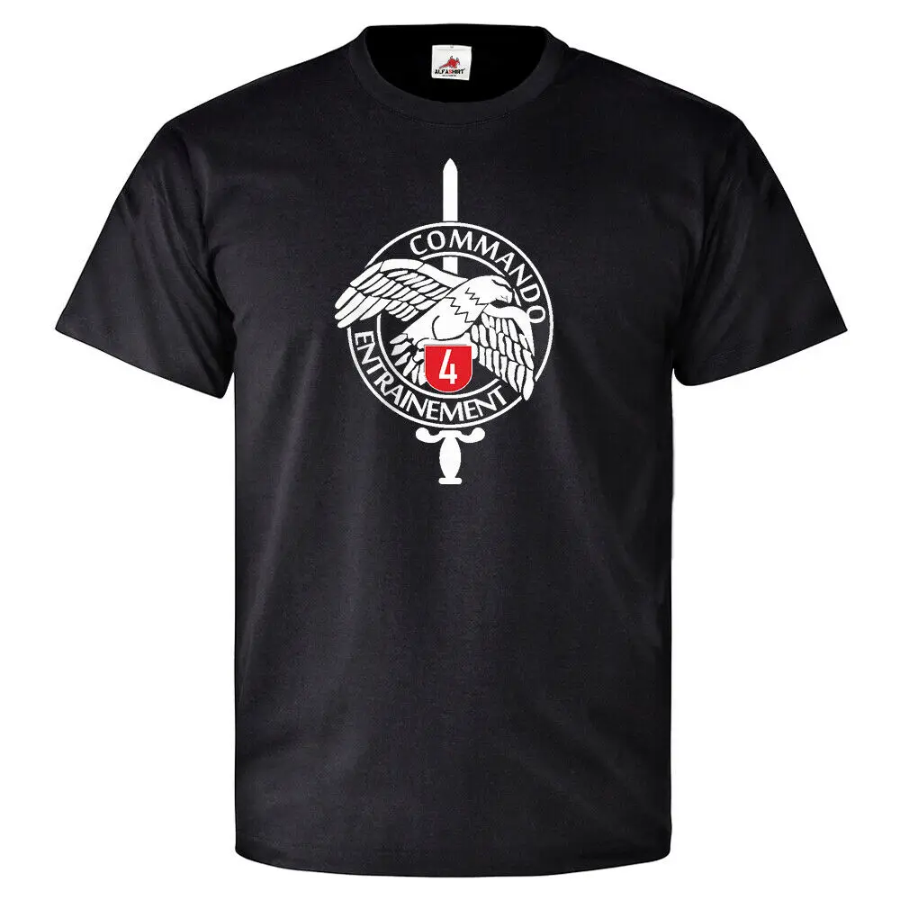 

French Commando Badge Training T Shirt. Short Sleeve 100% Cotton Casual T-shirts Loose Top Size S-3XL