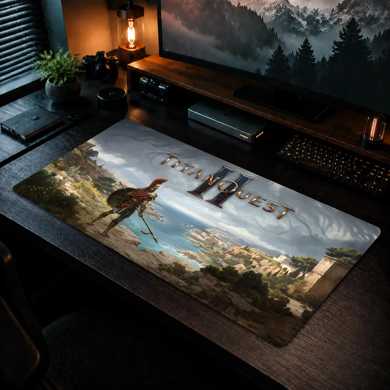 Alfombrilla de ratón Titan Quest Ii, alfombrilla antideslizante para juegos y oficina, alfombrilla de ratón Diy, alfombrilla grande para teclado de juegos, overlock