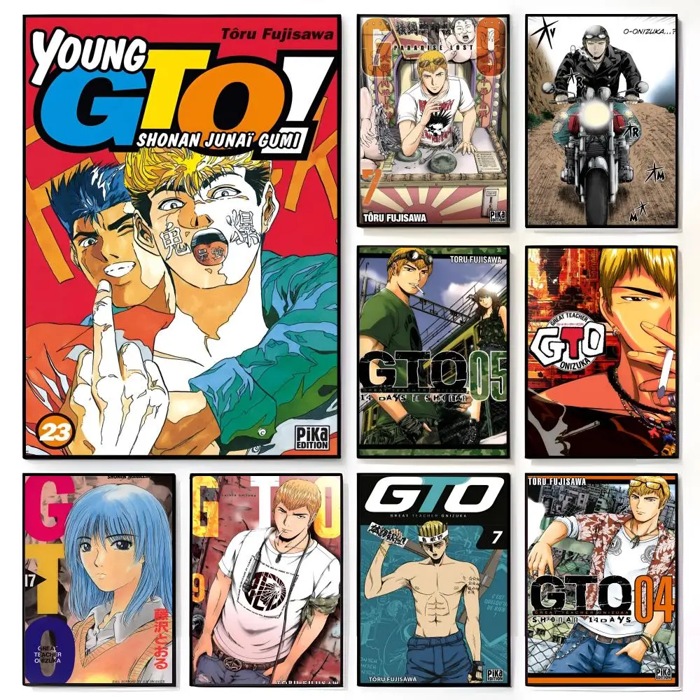 Affiche murale imprimée de l'anime japonais G-Great T-Teacher Onizuka, film américain, décoration murale pour la maison et la chambre d'enfants