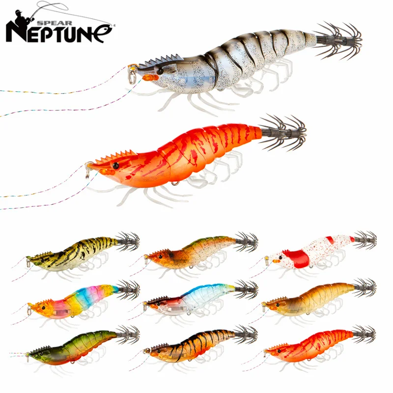 10g Horizontal Squid Jig Slow Sinking Cuttlefish Egi Lure Artificial Calamar Octopus Bait Fish for Shrimp Hook Sea Fishing Lures