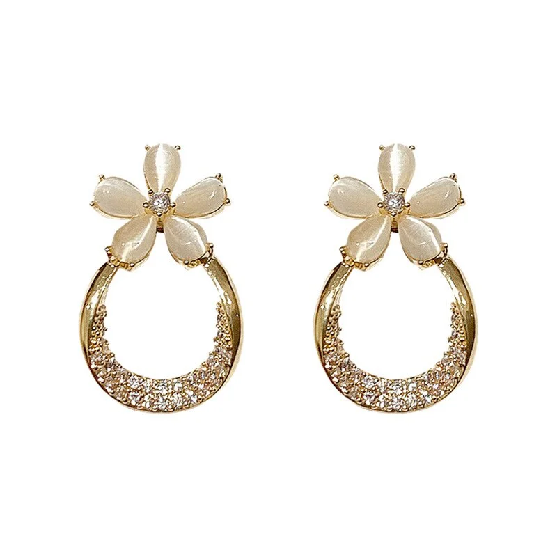 Five Leaf Flower Earrings No Hole Ear Clips Lovely Flowers Clip Earring Without Piercing Minimalist Earrings Jewelry CE1101