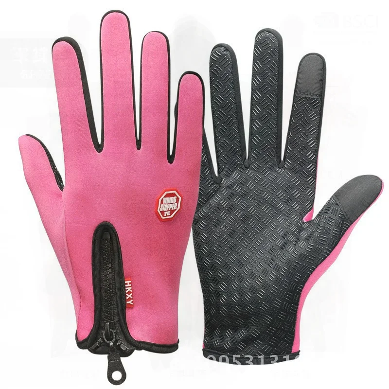 

Winter Riding Gloves Unisex Touch Screen Waterproof Mountaineering Outdoor Sports Warm Knitted Gloves Black Red Blue Sizes S-XXL