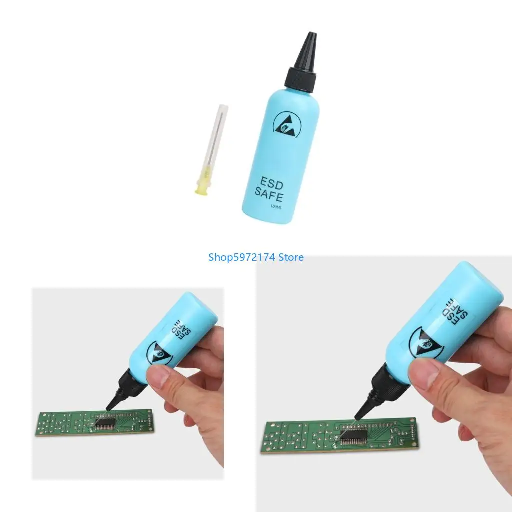 Y3NB Detachable Top 100ml Against Fixed Fluid Bottle Accuracy Needle For Electronics Maintenance