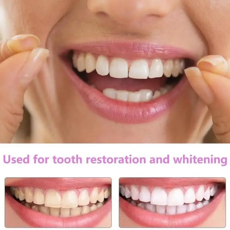 1 Pair Teeth Veneers Brightening Dentures Temporary False Teeth Cover Instant Imitation Braces For Perfect Smile For Men Women