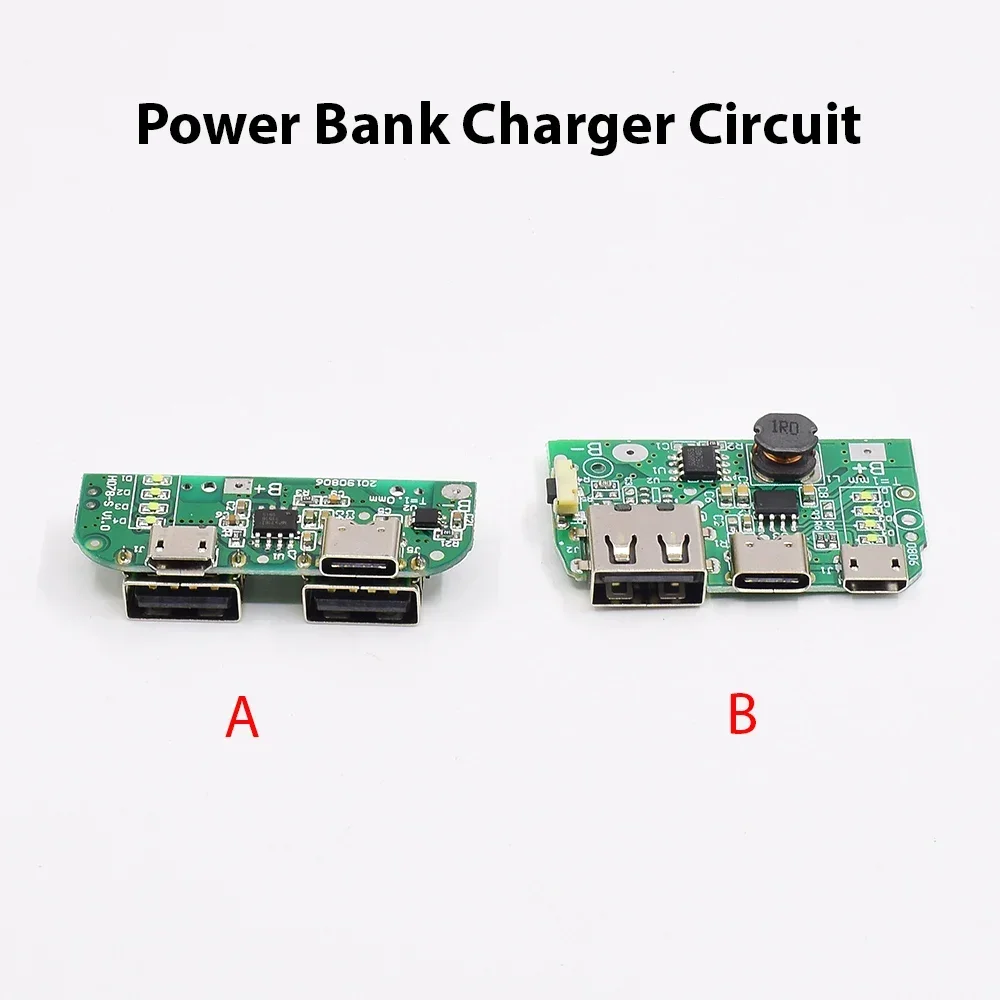 DC 5V Mini USB Type-C LED Charging Circuit Board Charger Module for 3.7V 18650 Lithium Li-ion Battery DIY Power Bank