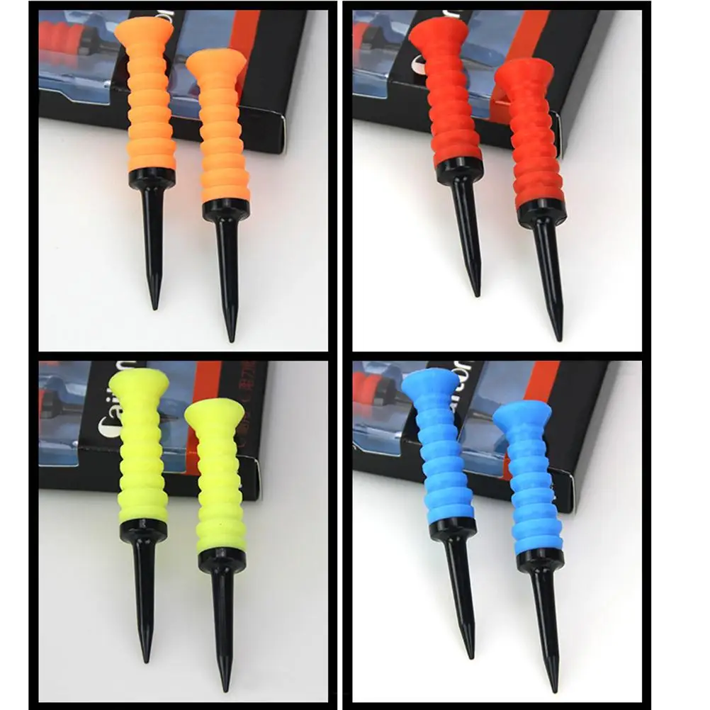 5 Pcs Golf Tee Marker Equipment Tees Soft Rubber Training Accessory Bundle